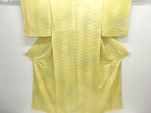 JAPANESE KIMONO / TSUKESAGE IROMUJI / WOVEN KIKU & SEIGAIHA